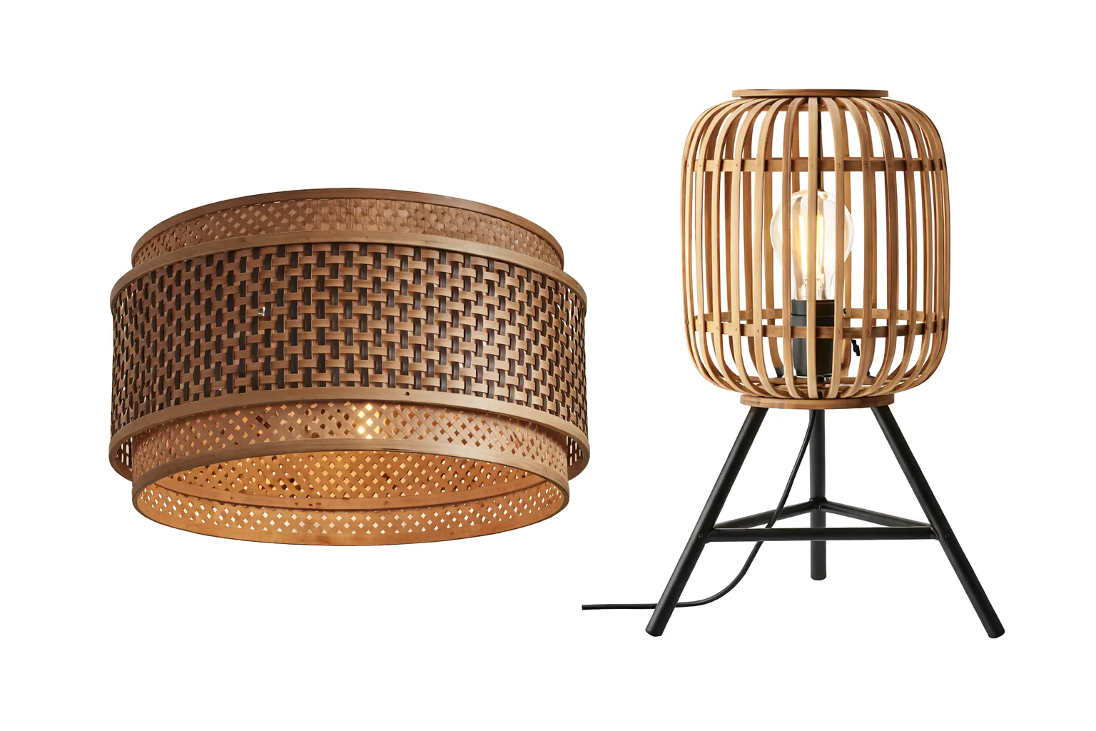 Bambus lamper