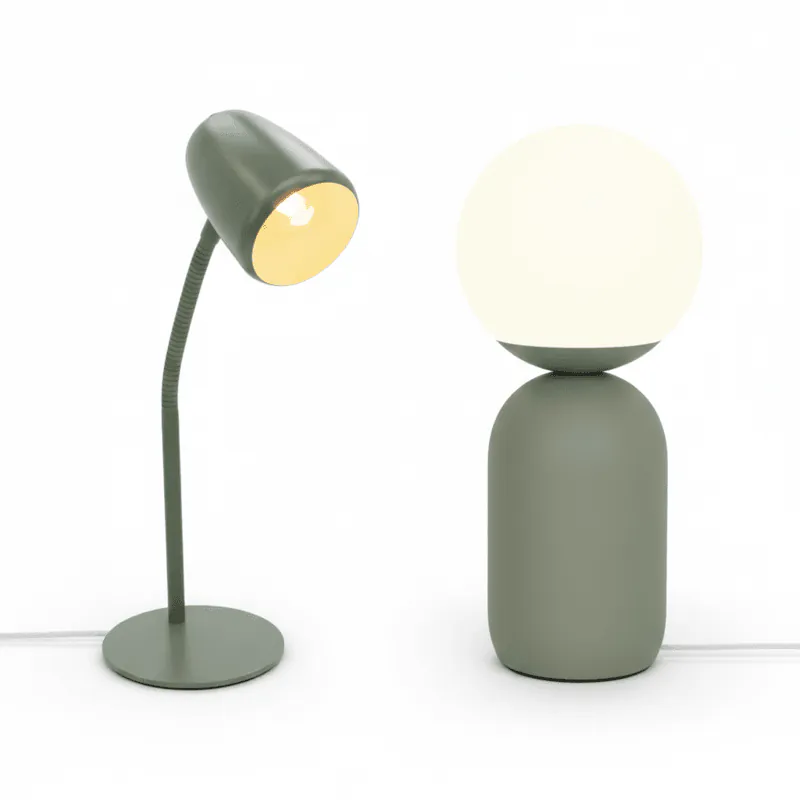 Bordlamper grønn