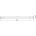 Osram LED Lysrør T8 SubstiTUBE Connected Advanced (EM/Mains) Ultra Output 24W 3600lm - 840 kald hvit | 150cm - erstatter 58W