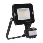 Ledvance LED flomlys Kompakt svart 10W 900lm 100D - 830 varm hvit | IP65 - symmetrisk - Bevegelses- og lyssensor