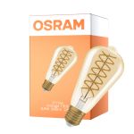 Osram Vintage 1906 LED E27 Edison Filament Gull 8.8W 806lm - 824 Ekstra Varm Hvit | Dimbar - Erstatter 60W