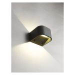 Ansell LED Veggbelysning Gila grafitt 11W 512lm - 940 kald hvit | IP55 - beste fargegjengivelse