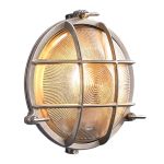 Nordlux Polperro Veggbelysning Glass Sateng Nikkel | 195mm - IP64 - Egnet for E27