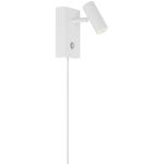 Nordlux LED Veggbelysning Omari Hvit 3.2W 320lm 41D - 827 Ekstra Varm Hvit | Dimbar - Vippbar
