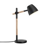 Nordlux Bordlampe Theo Metall og Tre Svart | Egnet for GU10