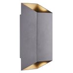 Nordlux Nico Veggbelysning Aluminium Antrasitt Up & Down | IP54 - Egnet for 2x GU10