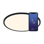 Nordlux Oja Smart 60 Taklampe Metall Svart 30W 3500lm - 827-865 Innstillbar Hvit | 600mm - Wifi og Blåtooth Dimbar