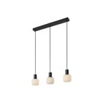 Nordlux Milford Mini 3-Rail Pendel Lampe Glass Svart | Egnet for 3x E14