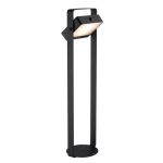 Nordlux Saulio Sokkelampe Aluminium Svart 4.45W 370lm - 830 Varm Hvit | IP44 - Solar