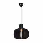 Nordlux Hazo 43 Pendel Lampe Tre Svart | Egnet for 1x E27