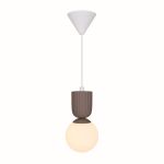 Nordlux Sadie Pendel Lampe Composite Brun | Egnet for 1x E14