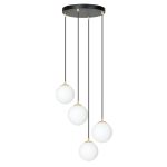 Emibig Pendel Lampe Royal Stål Svart | Egnet for 4x E14 - Max 10W