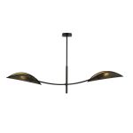 Emibig Taklampe Lotus Stål Svart | Egnet for 2x E14 - Max 10W