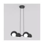 Emibig Pendel Lampe Boom Stål Svart | Egnet for 4x G9 - Max 8W