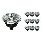 Fordelspakning 10x Noxion Lucent LED spot GU10 AR111 12W 600lm 40D - 927 ekstra varm hvit | beste fargegjengivelse - dimbar - erstatter 50W