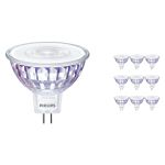 Fordelspakning 10x Philips Master Value LED Spot GU5.3 MR16 7.5W 660lm 60D - 940 kald hvit | beste fargegjengivelse - dimbar - erstatter 50W