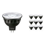 Fordelspakning 10x Philips Master LED Spot GU5.3 MR16 6.7W 440lm 60D - 930 varm hvit | beste fargegjengivelse - dimbar - erstatter 35W