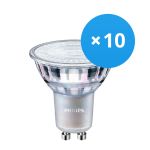 Fordelspakning 10x Philips MASTER Value LED Spot GU10 PAR16 3.7W 285lm 60D - 940 kald hvit | beste fargegjengivelse - dimbar - erstatter 35W