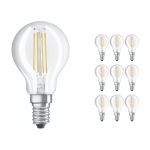 Fordelspakning 10x Ledvance Classic LED E14 Pære filament klar 4.2W 470lm - 927 ekstra varm hvit | beste fargegjengivelse - dimbar - erstatter 40W