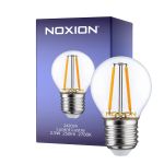 Noxion Lucent Lustre LED E27 Ball filament klar 2.5W 250lm - 827 ekstra varm hvit - erstatter 25W