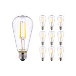 Fordelspakning 10x Noxion Lucent LED E27 Pære filament klar 4W 470lm - 827 ekstra varm hvit | erstatter 40W