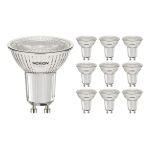Fordelspakning 10x Noxion LED spot GU10 PAR16 4W 345lm 36D - 827 ekstra varm hvit | dimbar - erstatter 50W