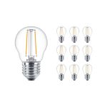 Fordelspakning 10x Philips Corepro LED Pære E27 Pære klar 7W 806lm - 827 ekstra varm hvit | erstatter 60W