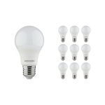 Fordelspakning 10x Noxion Lucent Classic LED E27 Pære matt 8W 806lm - 840 kald hvit | erstatter 60W