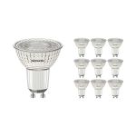 Fordelspakning 10x Noxion PerfectColor LED spot GU10 PAR16 4W 345lm 36D - 930 varm hvit | beste fargegjengivelse - dimbar - erstatter 50W