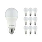 Fordelspakning 10x Noxion Lucent Classic LED E27 Pære matt 9.5W 1055lm - 827 ekstra varm hvit | erstatter 75W