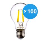 Fordelspakning 100x Noxion Lucent LED E27 Pære filament klar 4.5W 470lm - 840 kald hvit | erstatter 40W