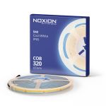 Noxion LED Strip Naga 5 Meter 24V - 320LEDs/m - COB - 8W/m - 940 Kald Hvit | 8mm - IP65 - Beste Fargegjengivelse