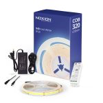 Noxion LED Strip Naga 5 Meter Komplet set - Smart Wifi - 24V - 320LEDs/m - COB - 8W/m - 940 Kald Hvit | 8mm - IP20 - Beste Fargegjengivelse