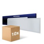 Fordelspakning 10x Noxion LED Panel Ecowhite V4.0 28W 3360lm - 830-840-865 CCT | 120x30cm - UGR <19
