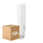 Fordelspakning 10x Philips CorePro PL-C LED 9.5W 990lm - 830 Varm Hvit | 4-Stift - Erstatter 26W