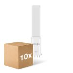 Fordelspakning 10x Noxion Lucent PL-S LED  4.3W - 830 Varm Hvit | 4-Stift - Erstatter 9W