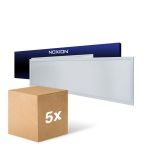 Fordelspakning 5x Noxion LED Panel Ecowhite V4.0 28W 3400lm - 840 Kald Hvit | 120x30cm - UGR <19 - Philips driver