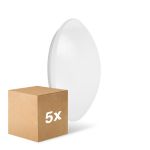 Fordelspakning 5x Ledvance Surface Rund 400 24W 830 1920lm Hvit IP44 | med sensor - varm hvit - erstatter 2x26W