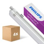 Fordelspakning 4x Philips LED Lyslister Vanntett Ledinaire WT065C 30/53W 4100/6800lm - 840 Kald Hvit | 150cm