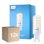 Fordelspakning 12x Philips CorePro LED Capsule G9 Matt 4W 480lm - 827 Ekstra Varm Hvit | Dimbar - Erstatter 40W