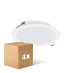 Fordelspakning 4x Philips LED downlight Lediniare DN065B Meta lHvit 12W 1200lm 110D - 830-840-865 CCT | 175mm - Utskjæring 150mm - IP20