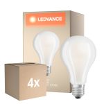 Fordelspakning 4x Ledvance Classic LED E27 Pære filament matt 24W 3452lm - 827 ekstra varm hvit | erstatter 200W
