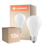 Fordelspakning 10x Ledvance Classic LED E27 Pære filament matt 17W 2452lm - 827 ekstra varm hvit | erstatter 150W