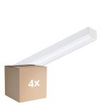 Fordelspakning 4x Philips LED Lyslister CoreLine Hvit 10.8W/17W 1500lm/2400lm - 830-840 CCT | 60cm - Erstatter 2x18W