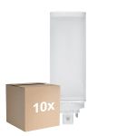 Fordelspakning 10x Ledvance Dulux-TE LED 10W 1100lm - 840 Kald Hvit | 4-Stift - Erstatter 26W