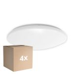 Fordelspakning 4x Noxion LED Vegg - Taklampe Corido V2 Hvit 12/16/20W 2000lm 830-840-865 CCT | IP44 - Bevegelses- og Lyssensor