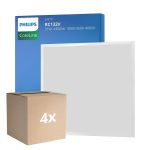 Fordelspakning 4x Philips LED Panel CoreLine RC132V 22/31W 2900-4300lm - 830-835-840 CCT | 60x60cm - UGR <19 - Justerbare Watt 
