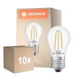 Fordelspakning 10x Ledvance Classic LED E27 Pære Filament Klar 1W 136lm - 827 Ekstra Varm Hvit | Erstatter 15W