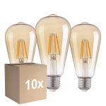 Fordelspakning 10x Fordelspakning 3x Eglo LED Edison E27 Filament Rav 4W 400lm - 822 Ekstra Varm Hvit | Erstatter 40W