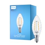 Philips Corepro LED Mignon E14 vridd Mignon filament klar 2W 250lm - 827 ekstra varm hvit | erstatter 25W